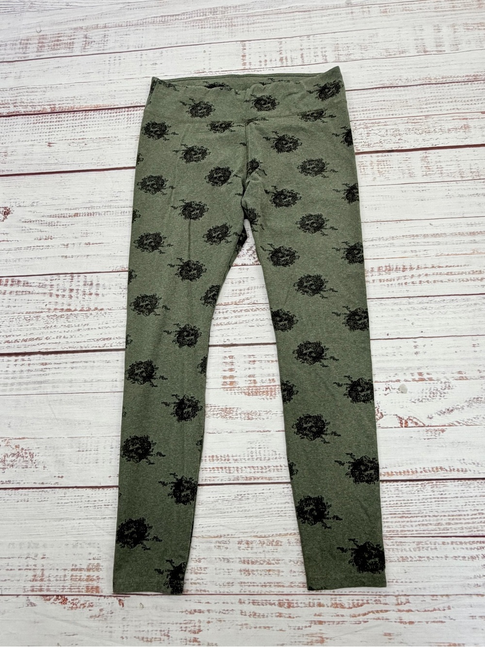 Pact Women’s Size Large Olive Green Grateful Dead Leggings - Picture 6 of 12